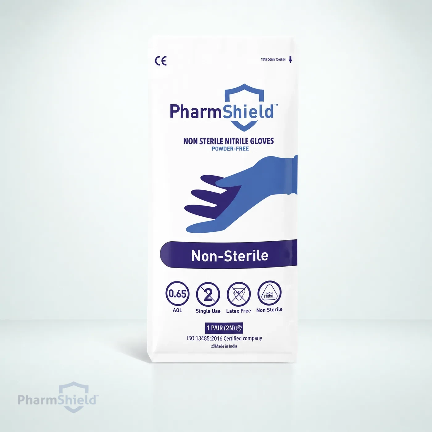 PharmShield Nitrile — Individually Packed Non-Sterile — Pack shot